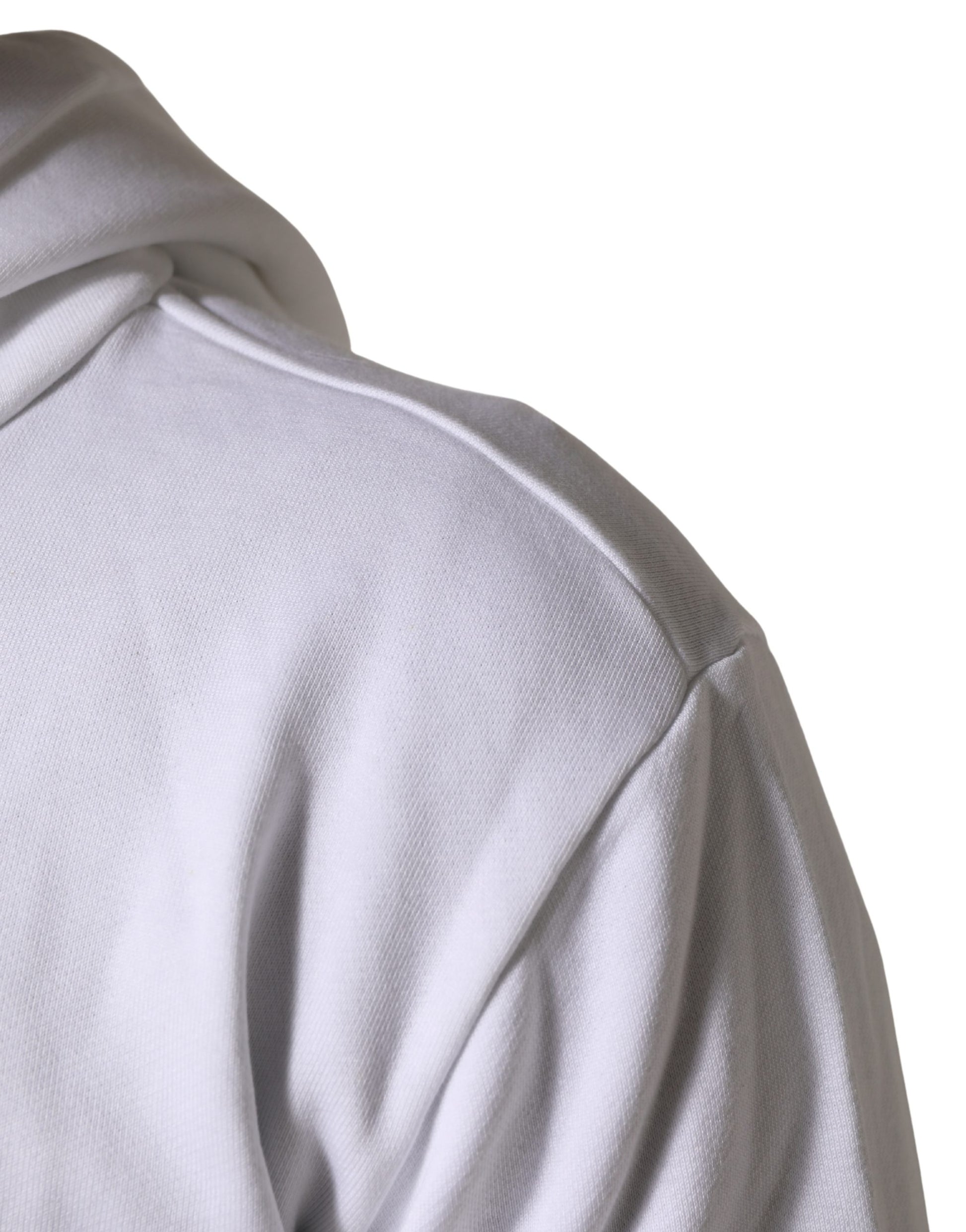 Sweat-shirt à capuche Dolce & Gabbana blanc imprimé Cœur Sacré