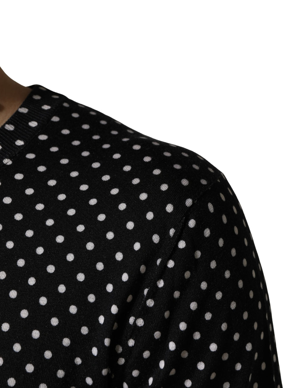 Pull Ras-du-Cou Dolce & Gabbana Noir à Pois