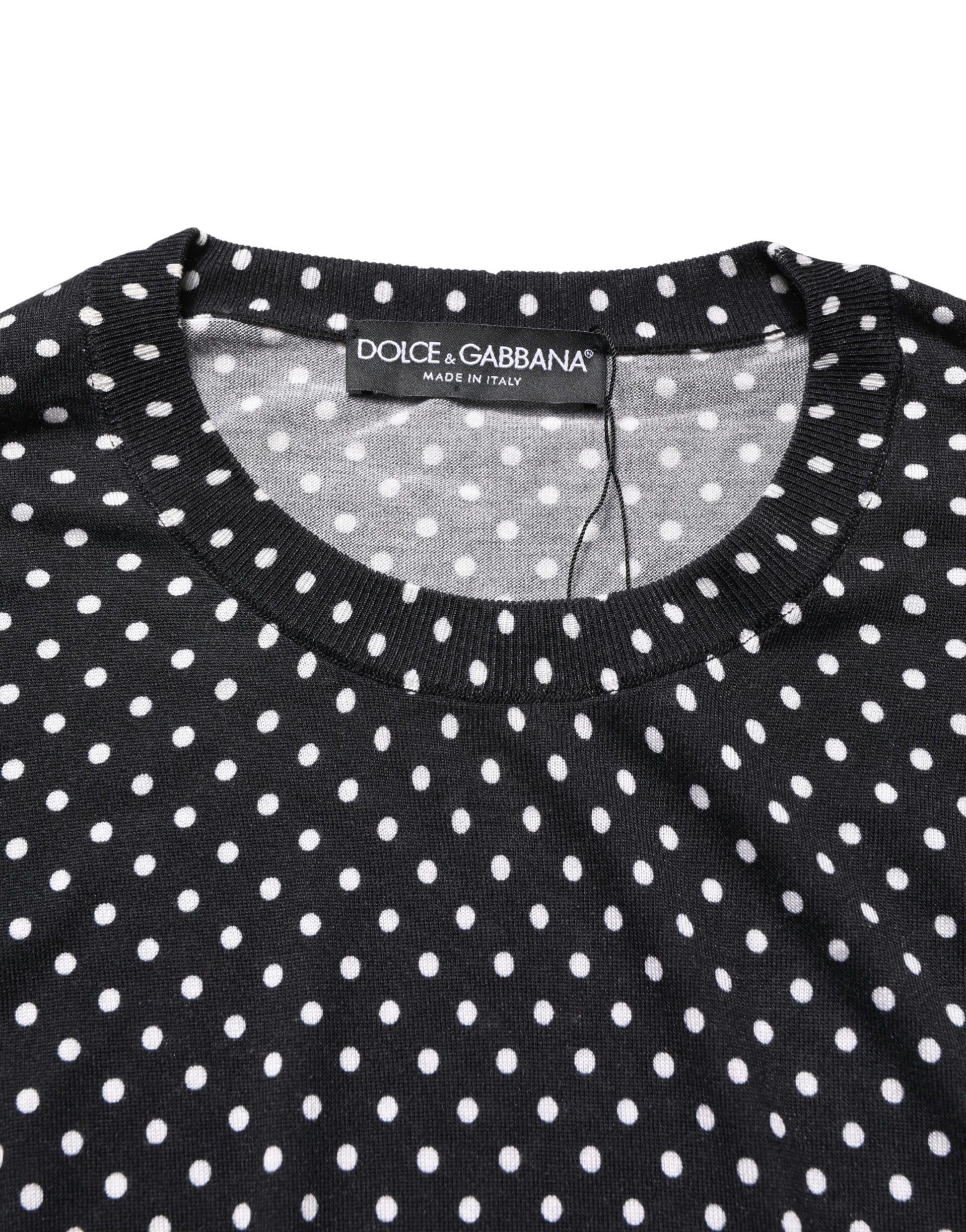 Pull Ras-du-Cou Dolce & Gabbana Noir à Pois
