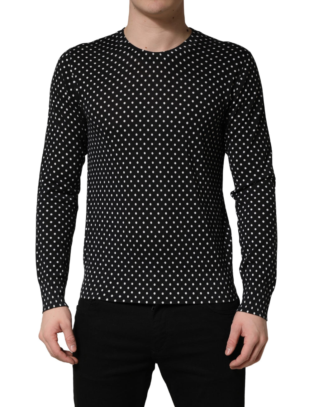 Pull Ras-du-Cou Dolce & Gabbana Noir à Pois