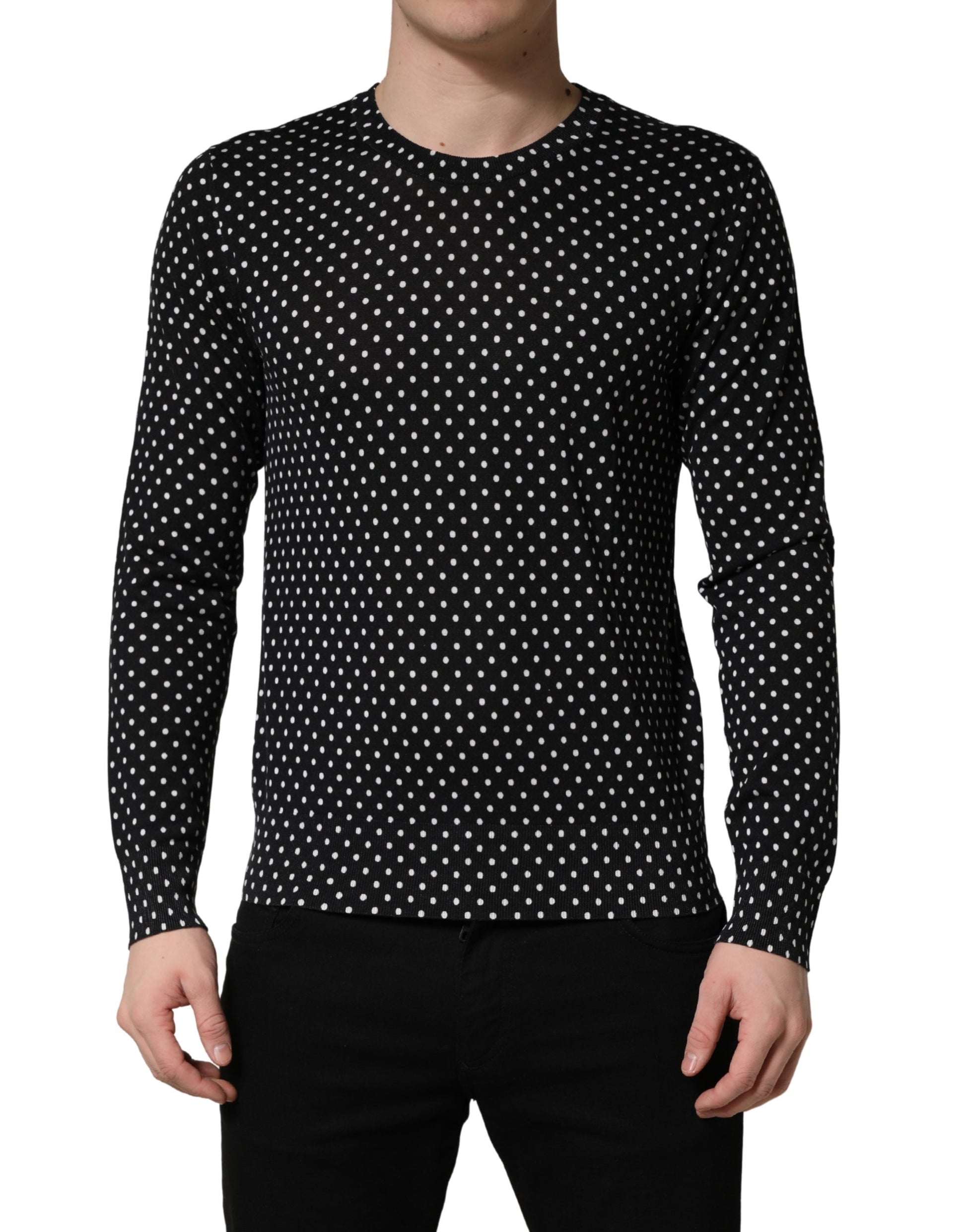 Pull Ras-du-Cou Dolce & Gabbana Noir à Pois