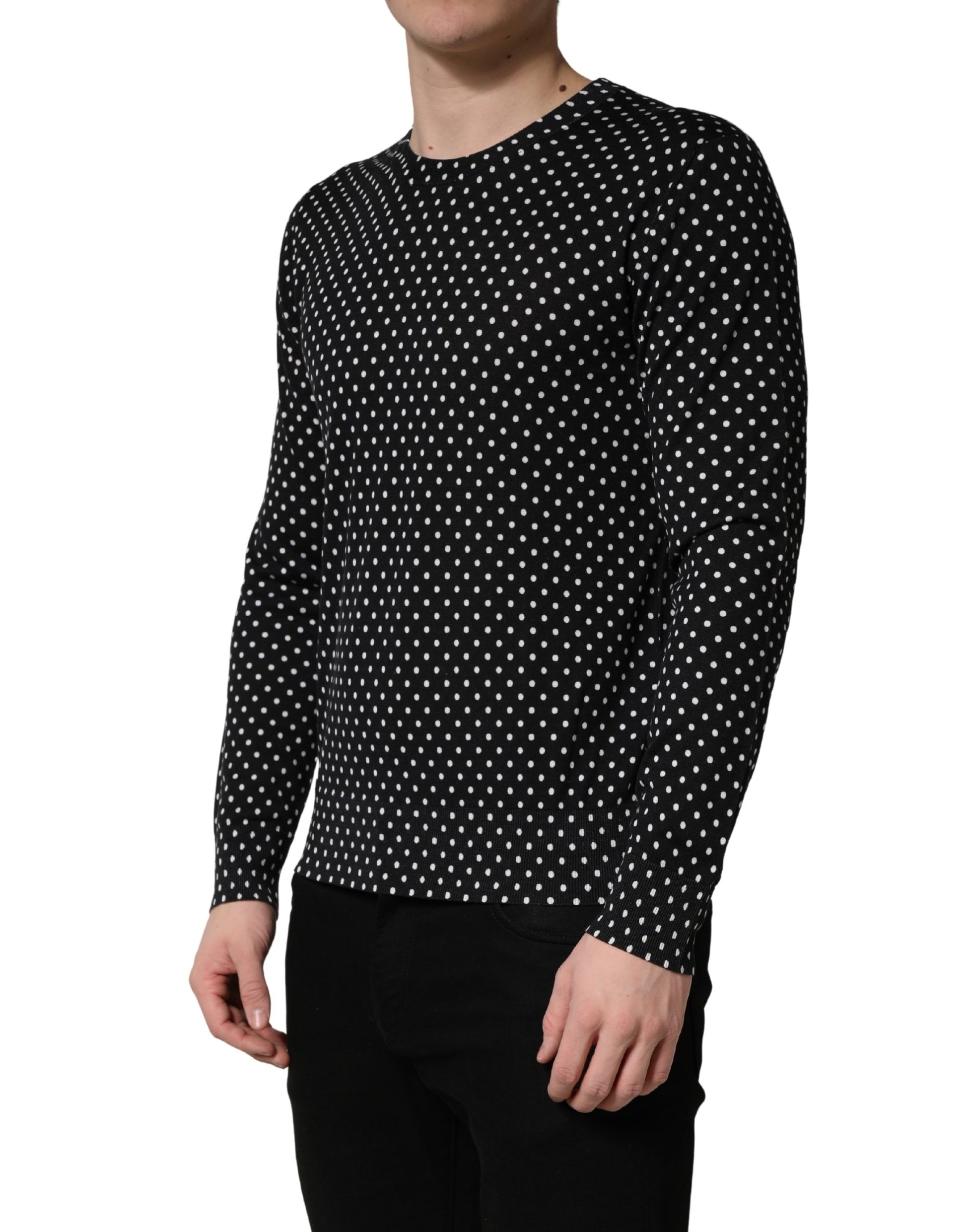 Pull Ras-du-Cou Dolce & Gabbana Noir à Pois