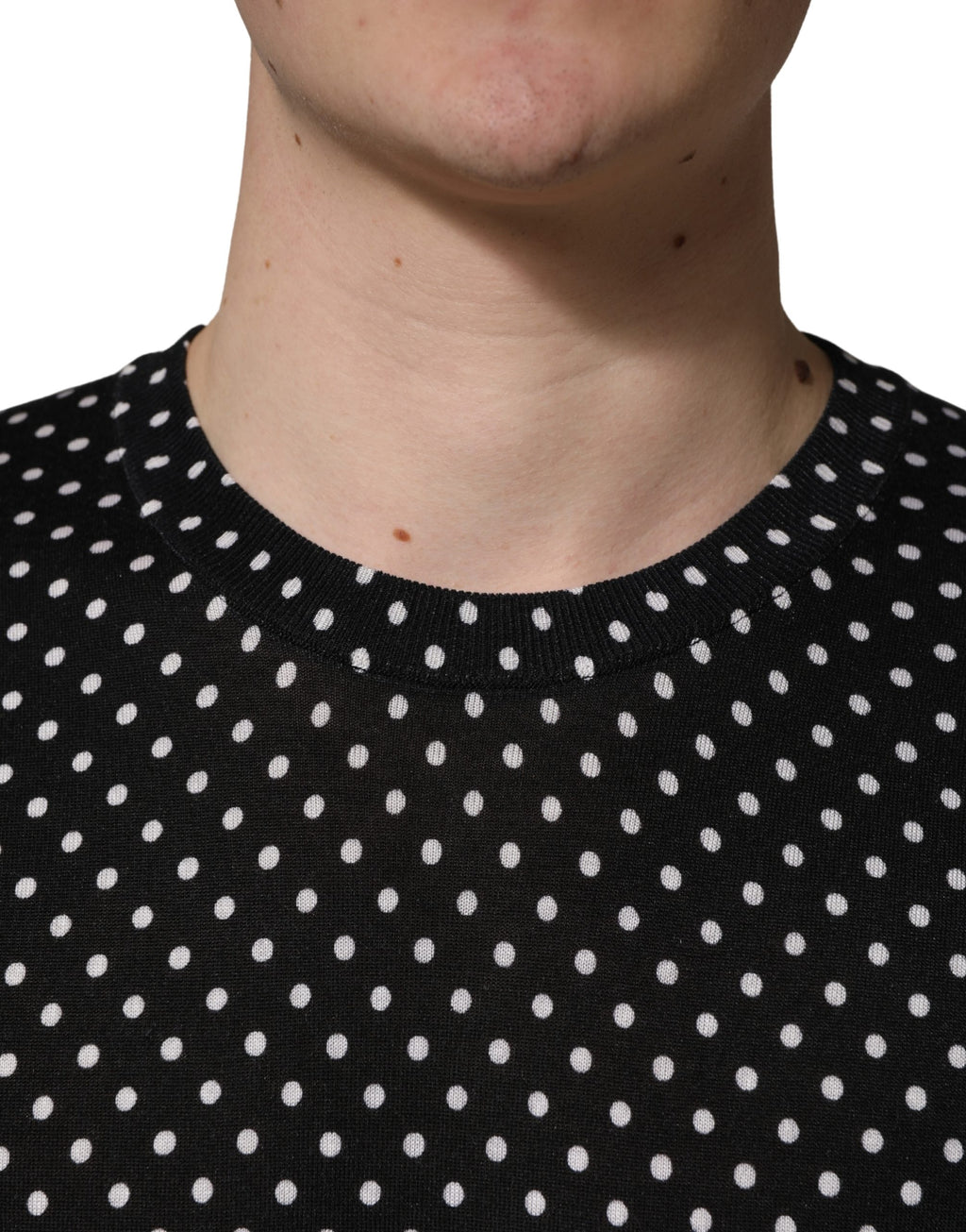 Pull Ras-du-Cou Dolce & Gabbana Noir à Pois