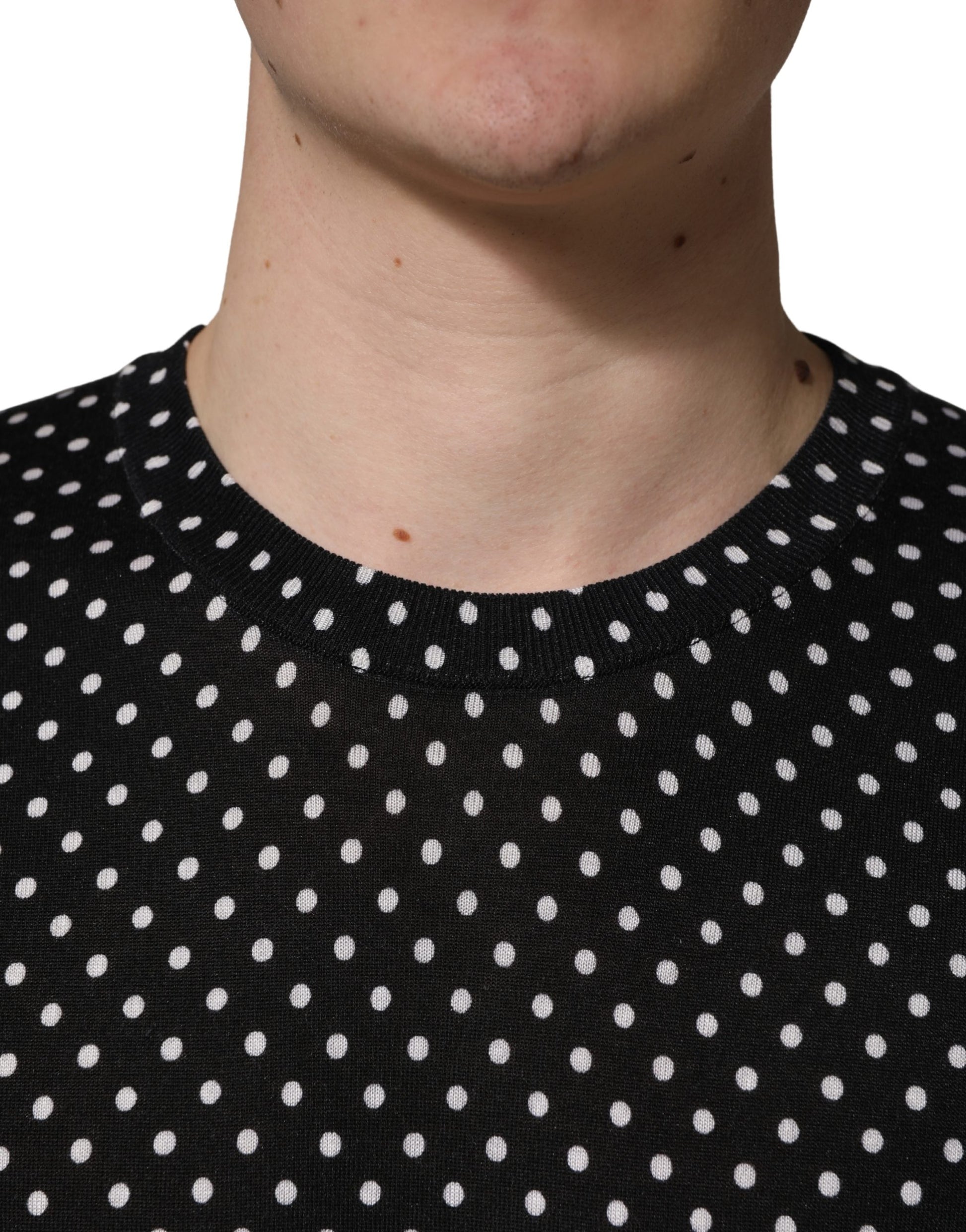 Pull Ras-du-Cou Dolce & Gabbana Noir à Pois