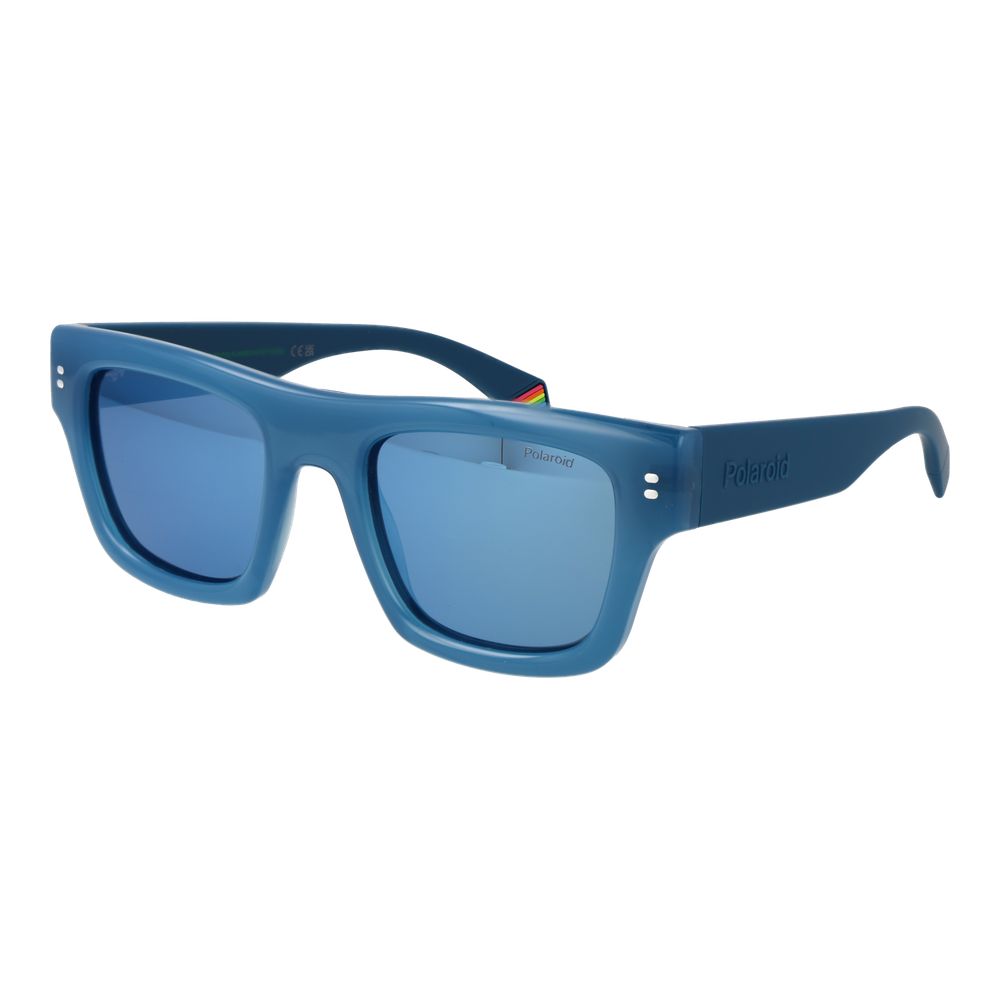 Lunettes de soleil en plastique bleu Polaroid