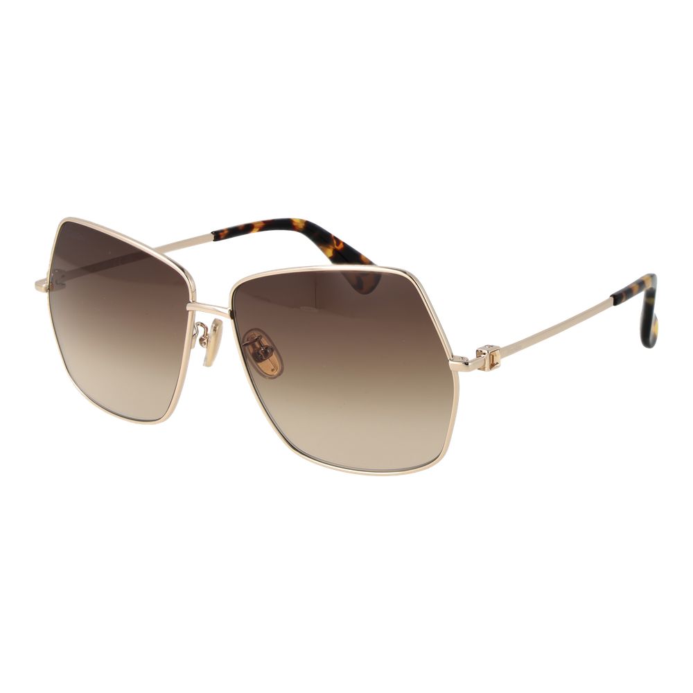 Lunettes de soleil Max Mara en métal doré
