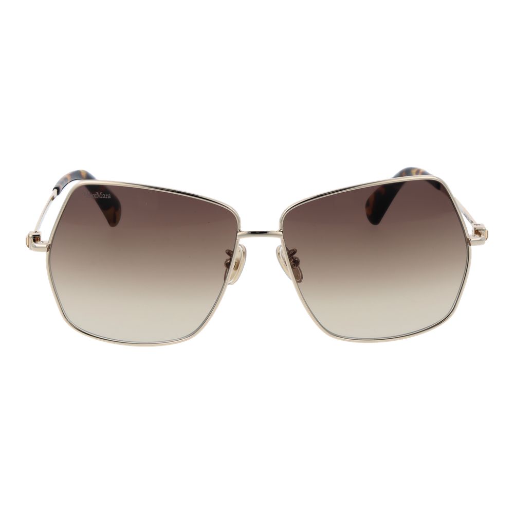 Lunettes de soleil Max Mara en métal doré