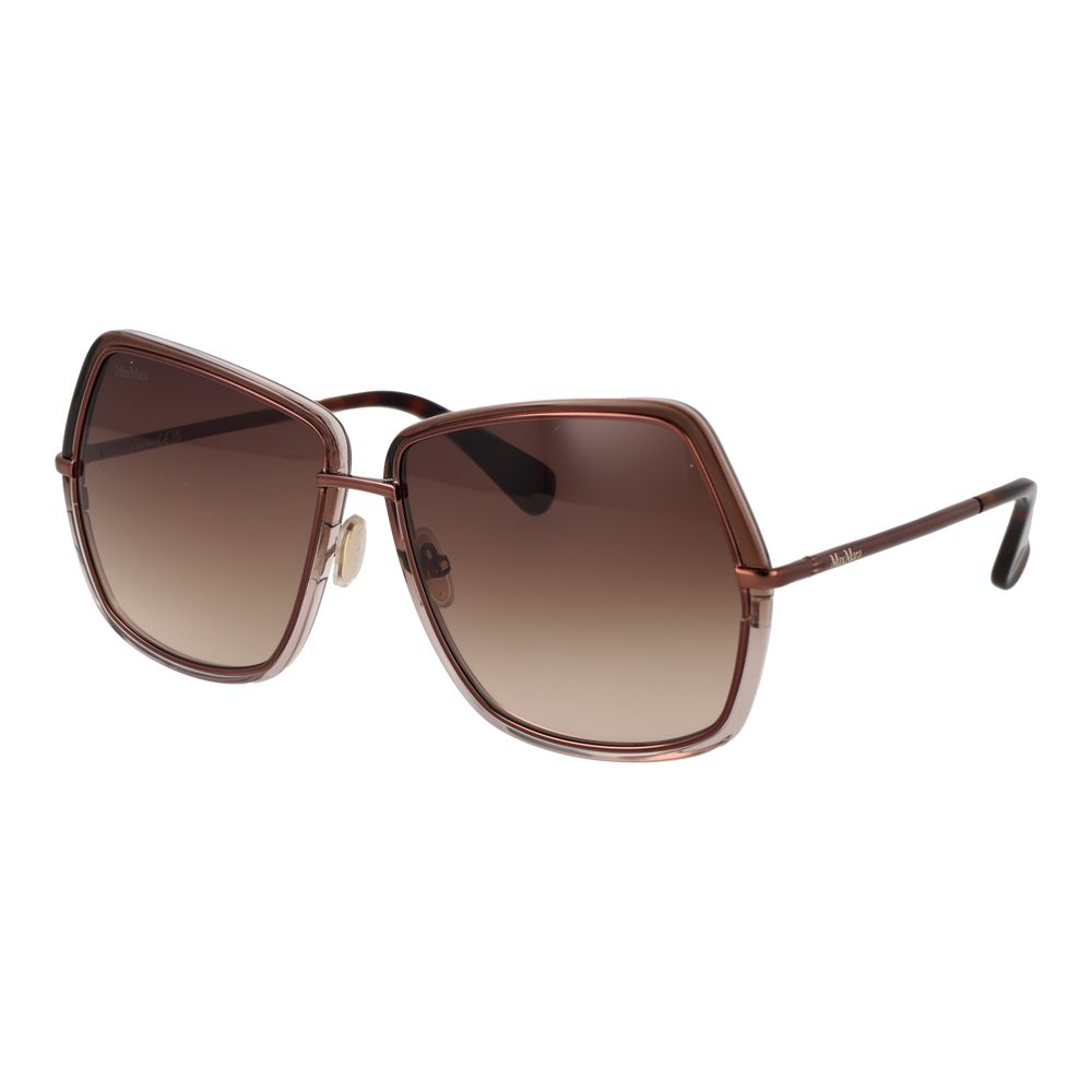 Lunettes de soleil Max Mara en métal bronze