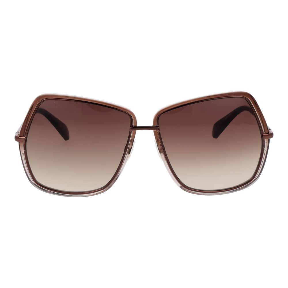 Lunettes de soleil Max Mara en métal bronze