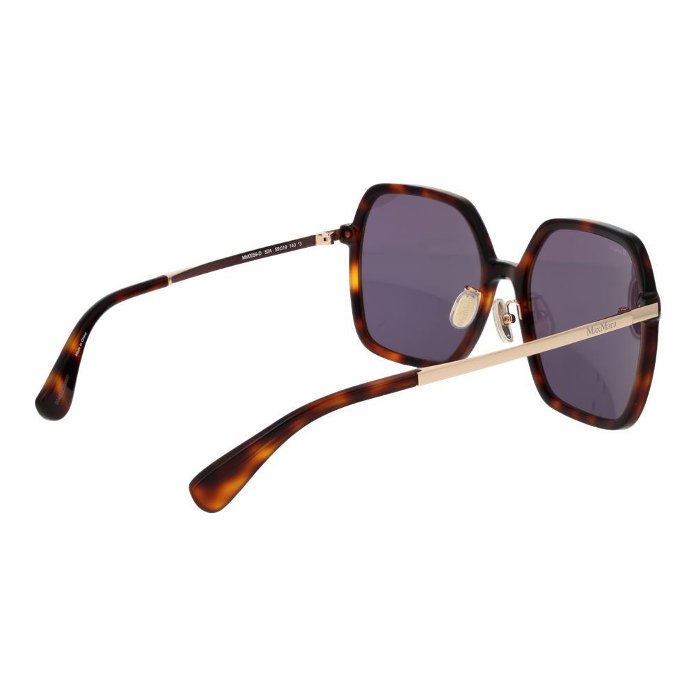 Lunettes de soleil Max Mara marron en acétate