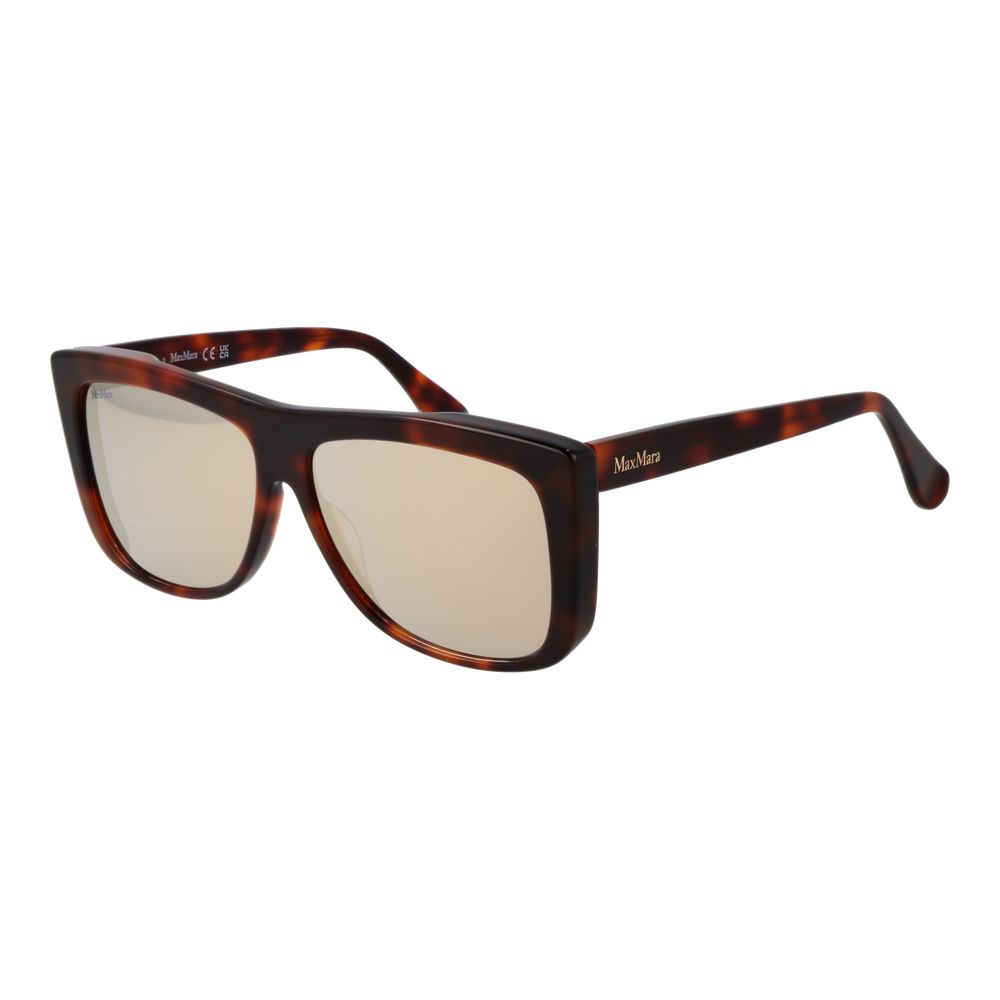 Lunettes de soleil Max Mara marron en acétate