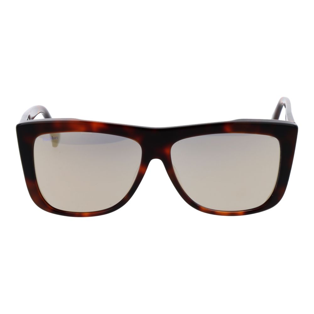Lunettes de soleil Max Mara marron en acétate
