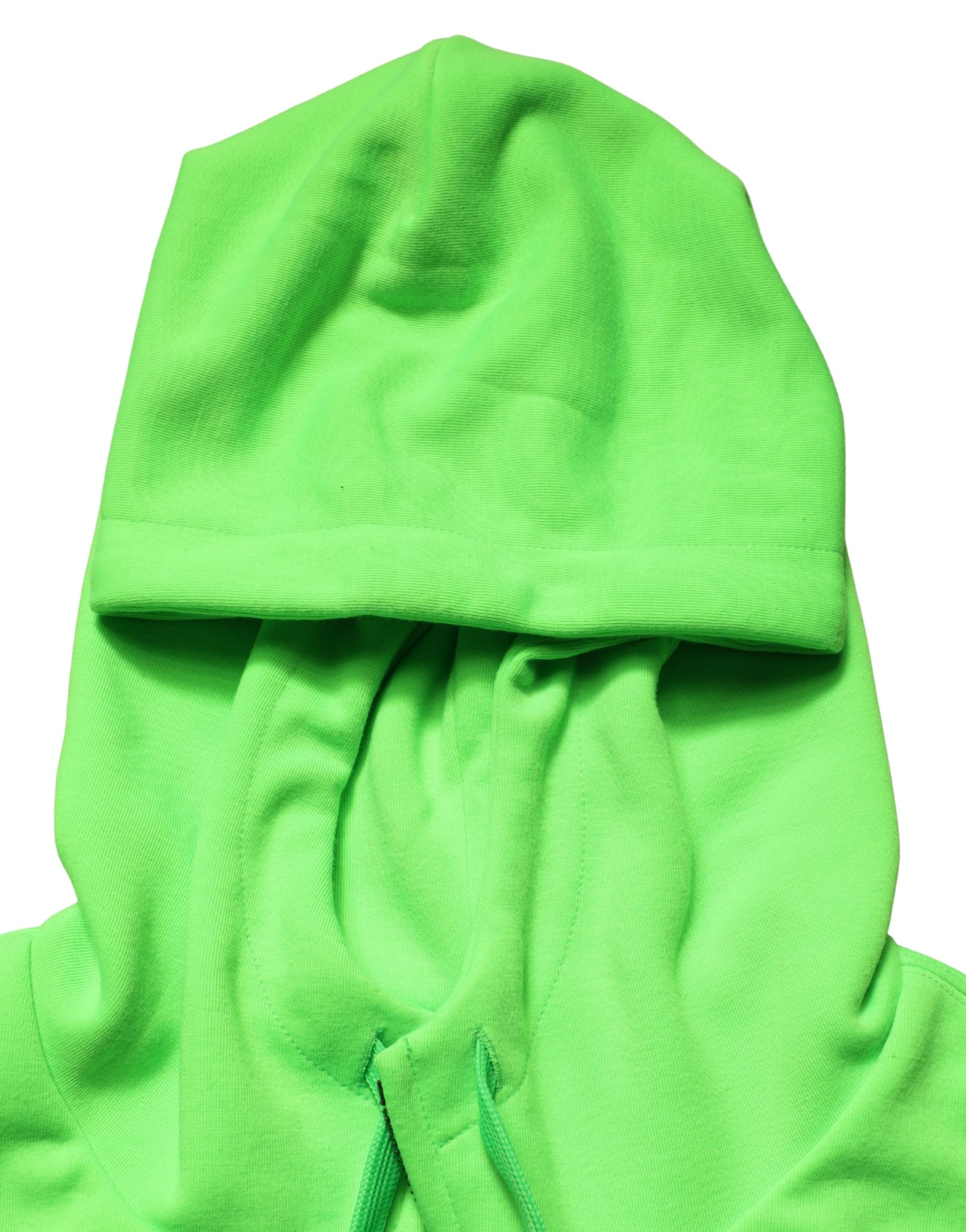 Dolce & Gabbana Sweat-shirt à capuche polaire zippé vert