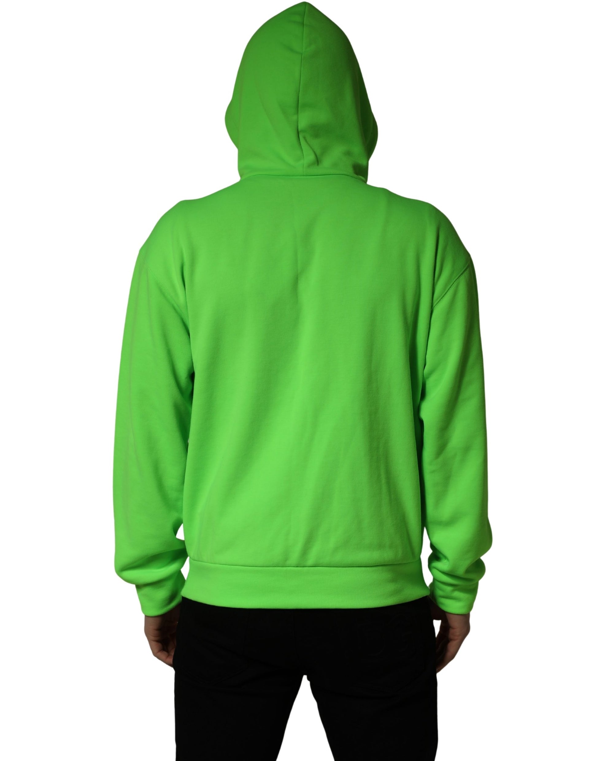 Dolce & Gabbana Sweat-shirt à capuche polaire zippé vert