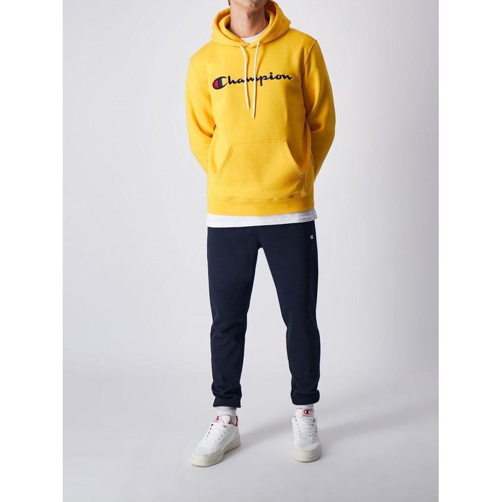 Sweat-shirt en coton jaune Champion