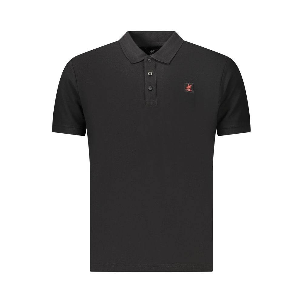 Polo en coton noir U.S. Grand pour homme