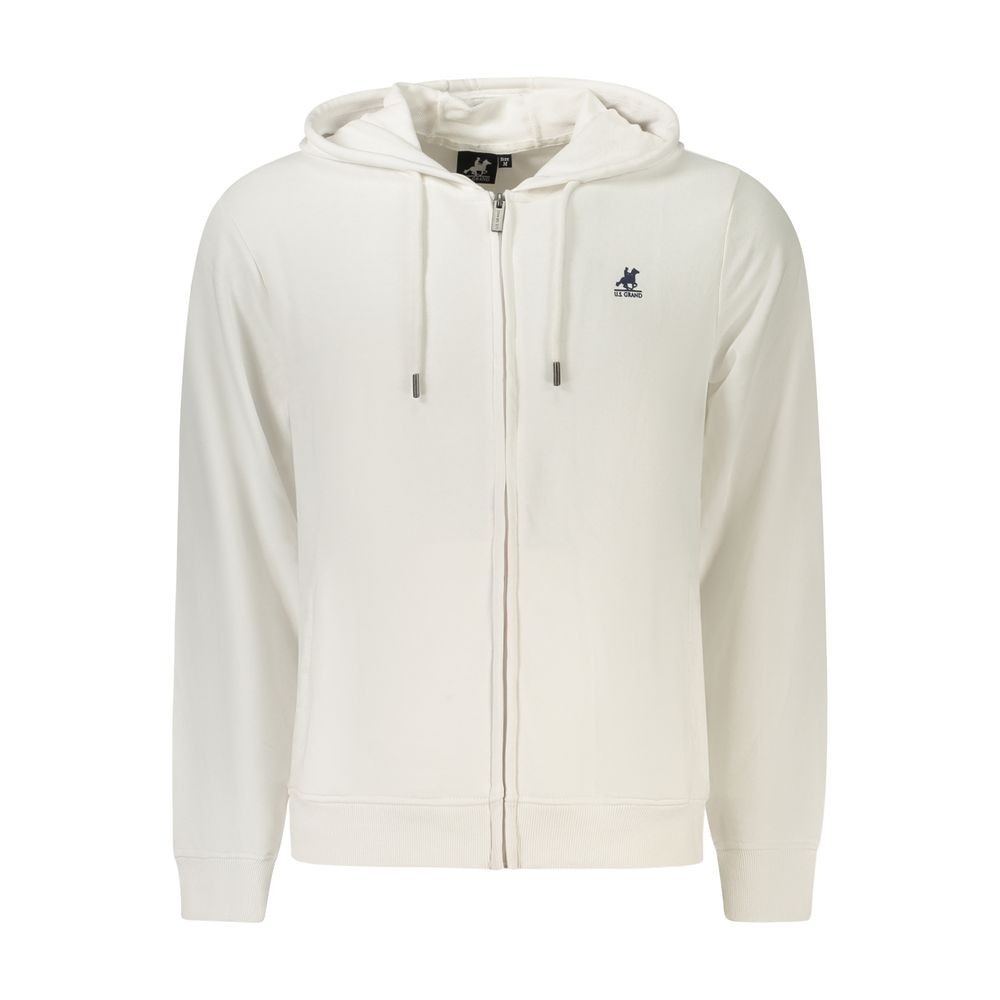 Sweat-shirt américain en coton blanc pour homme