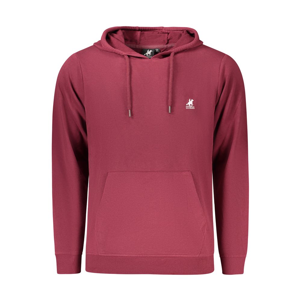 Sweat-shirt rouge en coton pour homme U.S. Grand