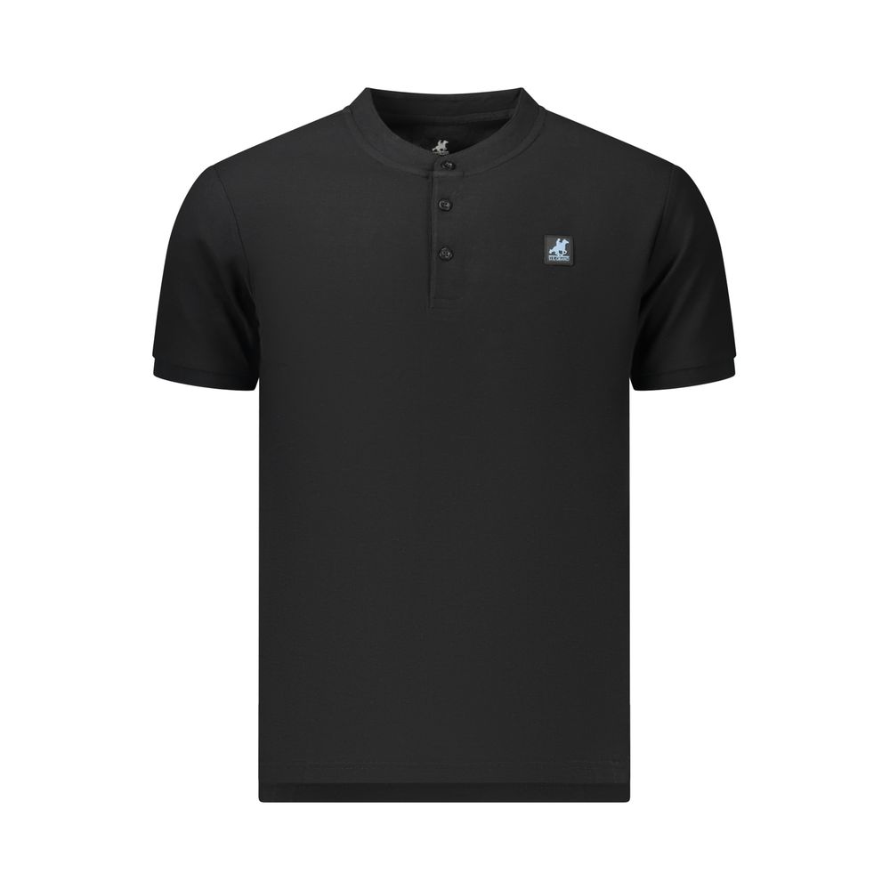 Polo en coton noir U.S. Grand pour homme