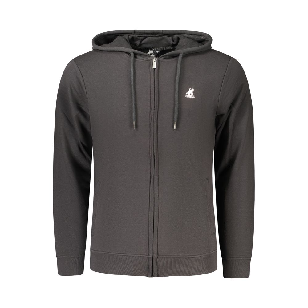 Sweat à capuche pour homme en coton noir U.S. Grand