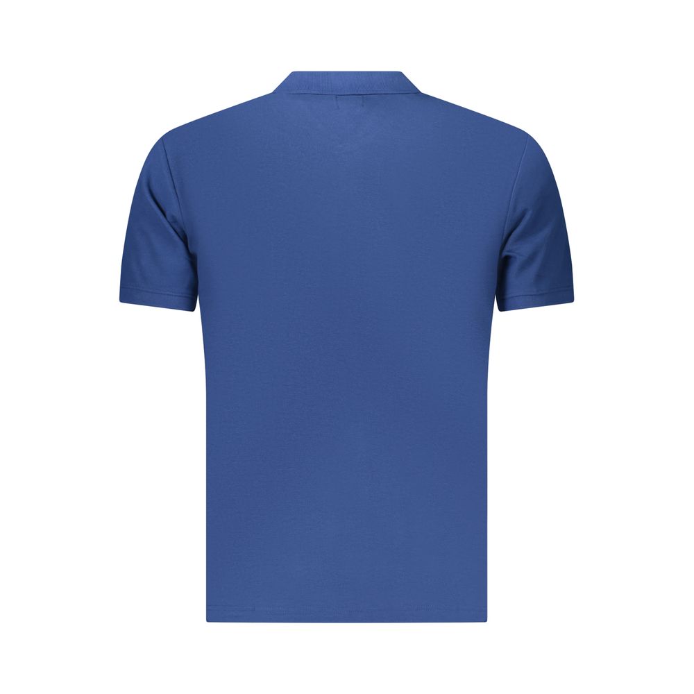Polo homme en coton bleu grand format U.S.