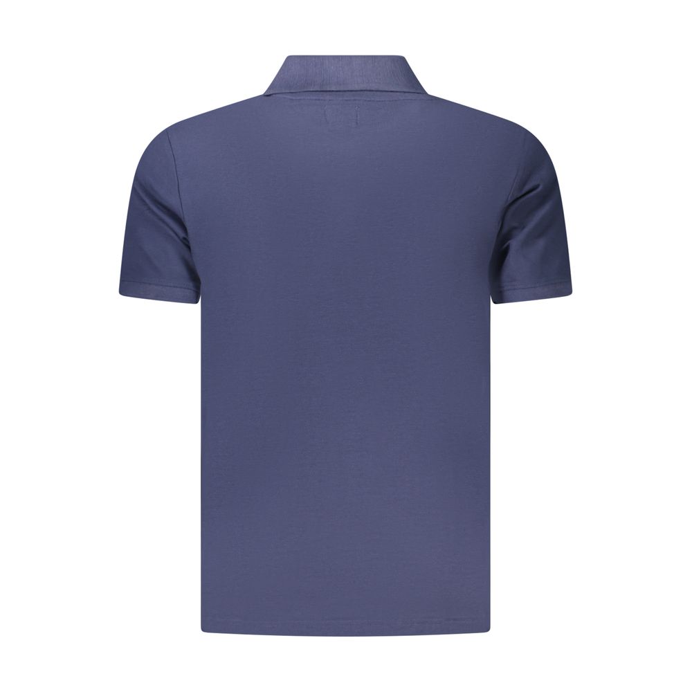 U.S. Grand Blue Cotton Men's Polo Shirt