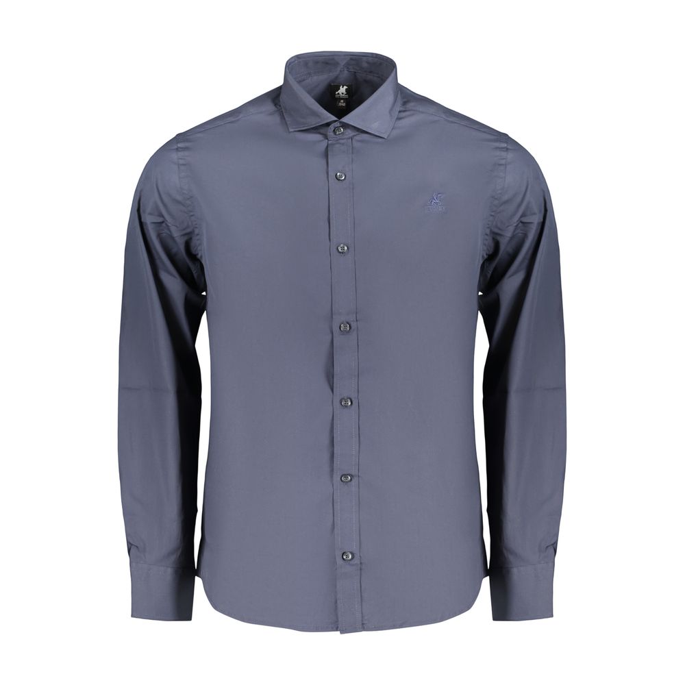 Chemise en coton bleu U.S. Grand pour homme