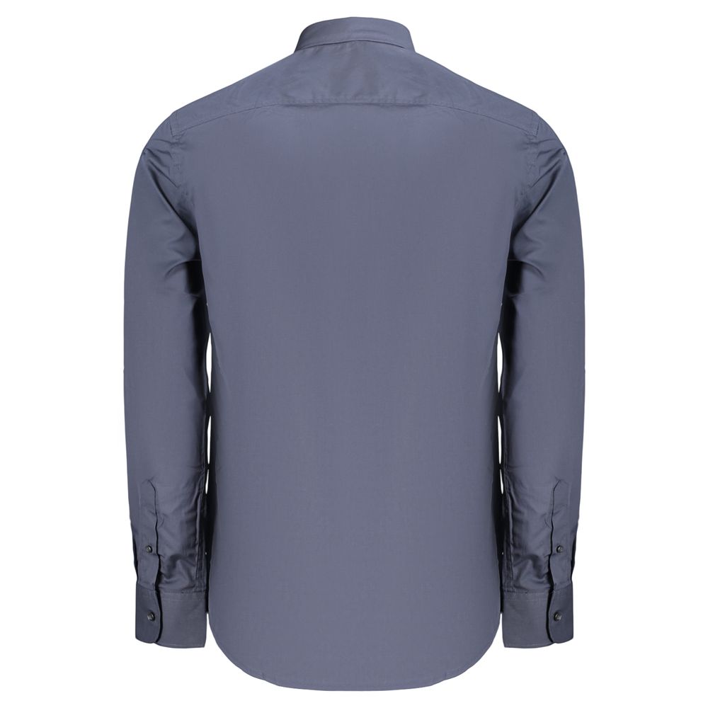 Chemise en coton bleu U.S. Grand pour homme