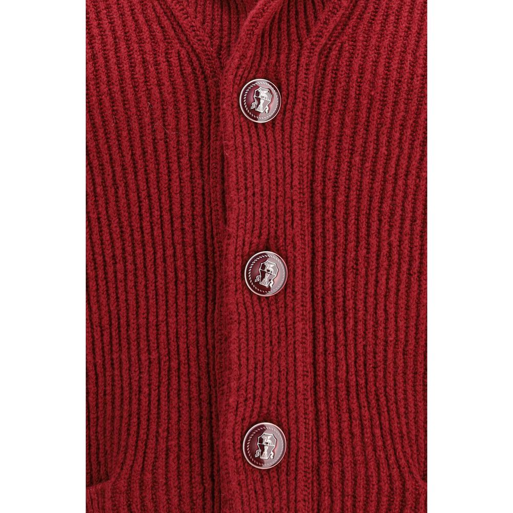 Gilet multicolore en coton Brunello Cucinelli