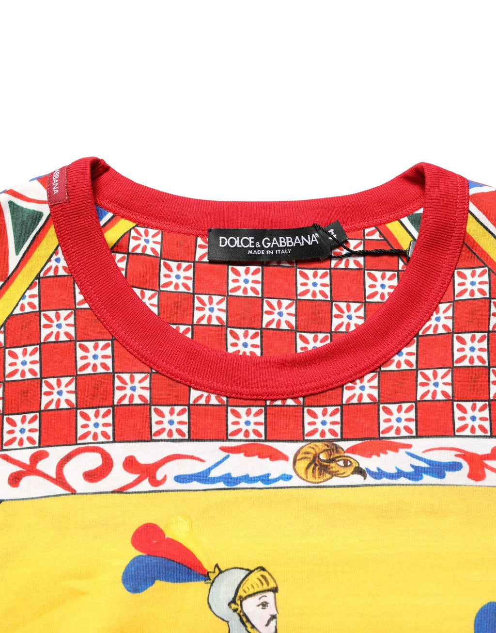 T-shirt à col rond imprimé Carretto multicolore Dolce & Gabbana