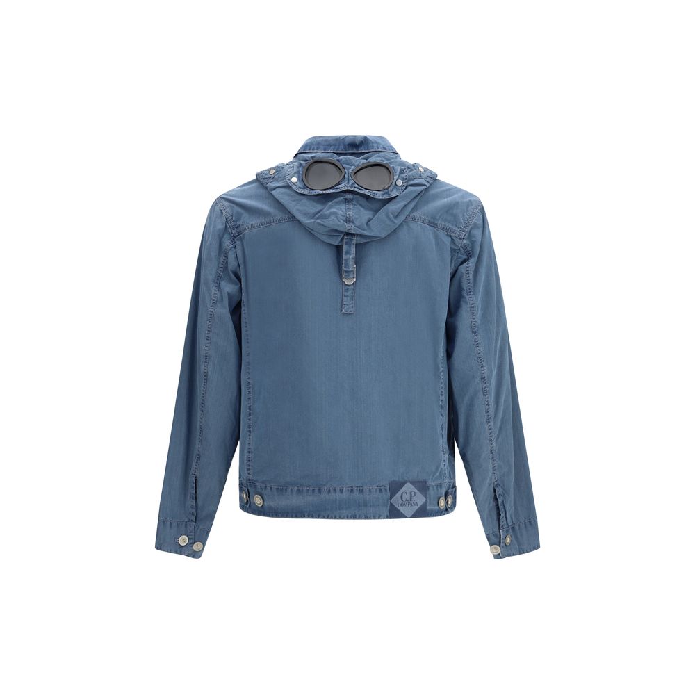 Veste longue C.P. Company en coton bleu