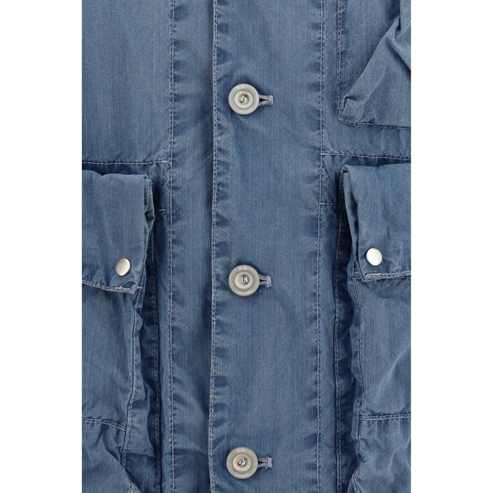 Veste longue C.P. Company en coton bleu