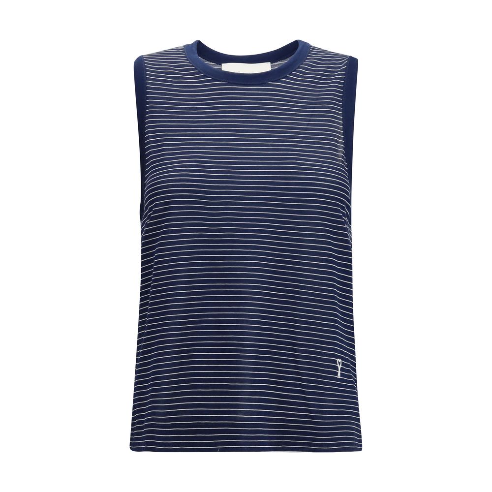 Débardeurs Ami Paris en coton bleu