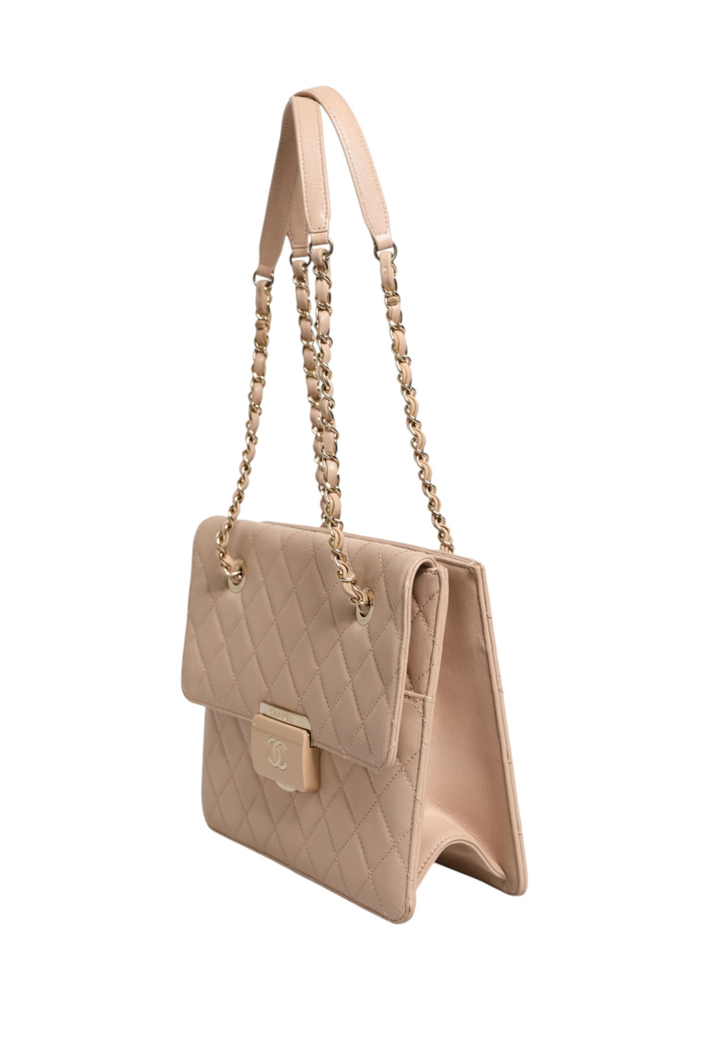 Sac à rabat Chanel Quilted Leather Beauty Lock
