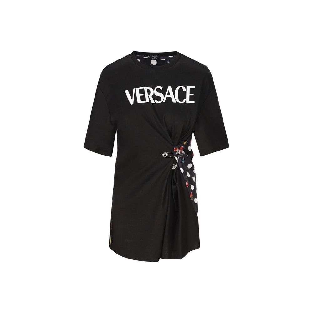 T-shirt Versace en coton noir