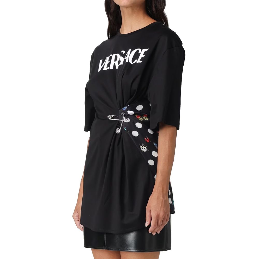 T-shirt Versace en coton noir