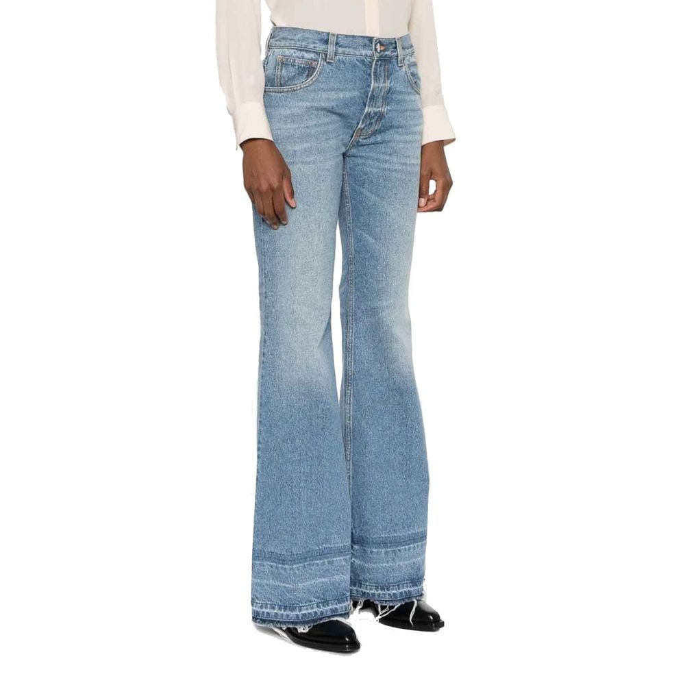 Jean bootcut en coton bleu Chloé