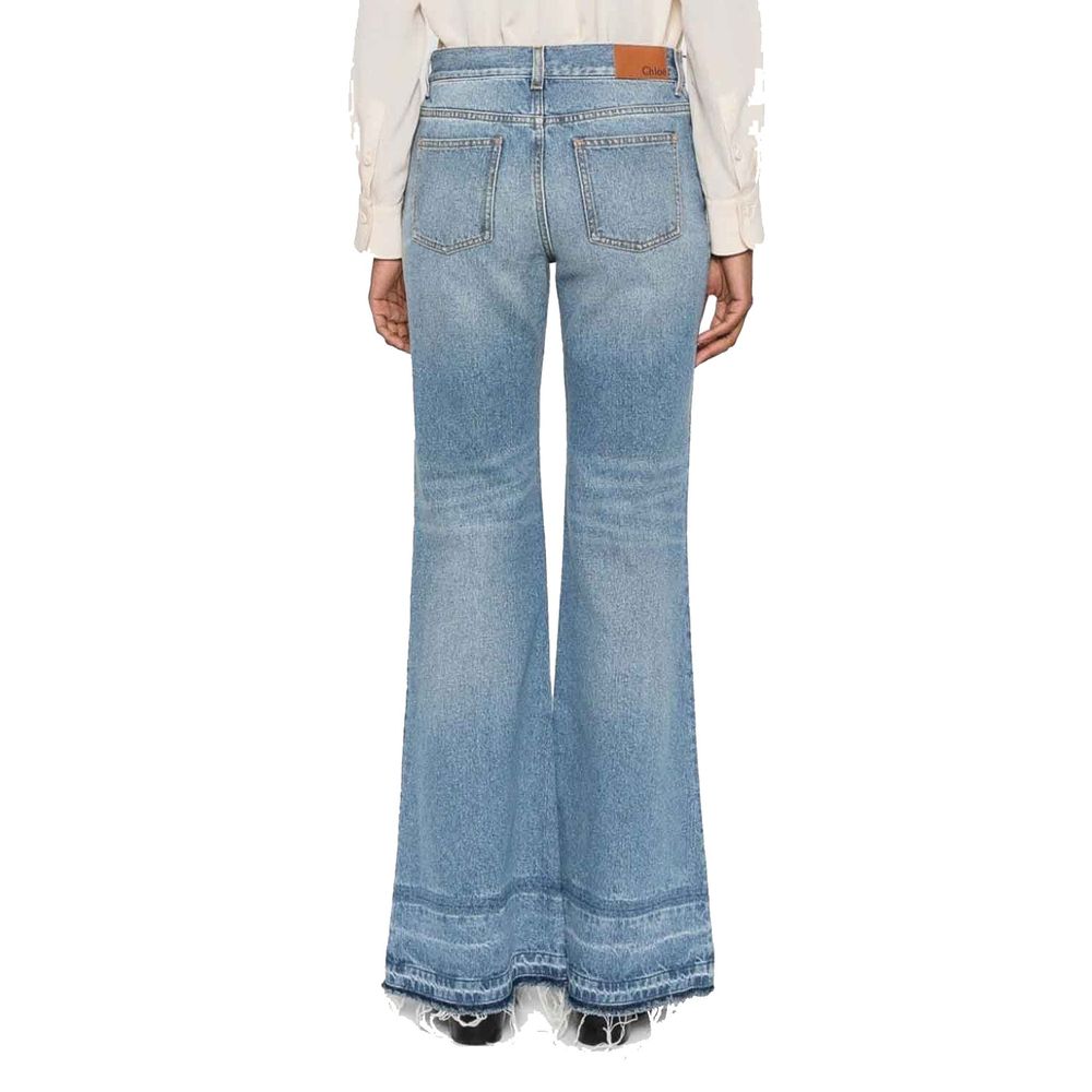 Jean bootcut en coton bleu Chloé