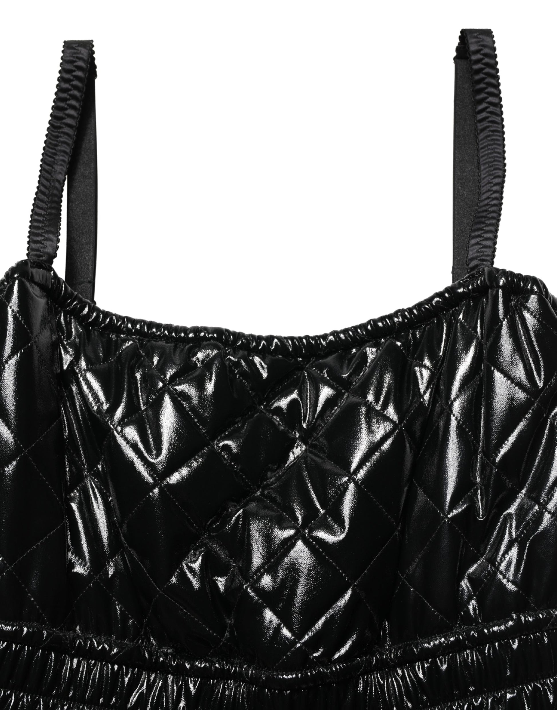 Robe salopette noire sans manches Dolce & Gabbana