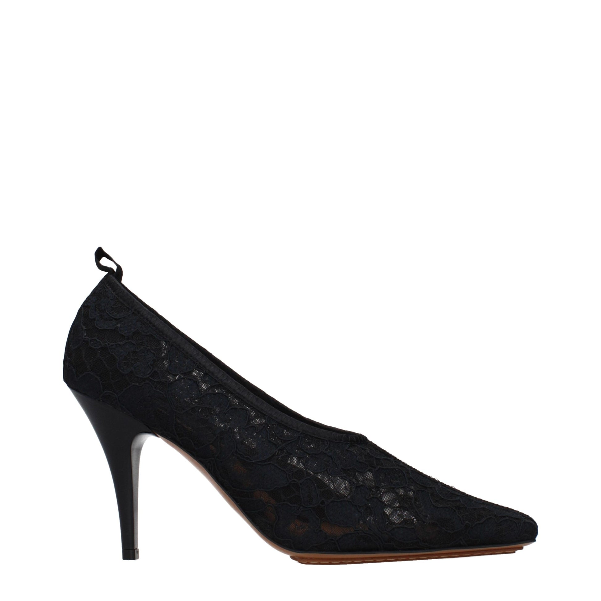 Escarpins noirs en tissu à talon haut Stella McCartney