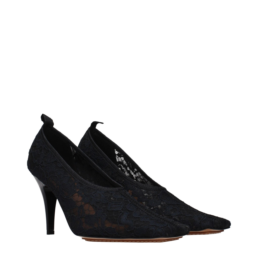 Escarpins noirs en tissu à talon haut Stella McCartney