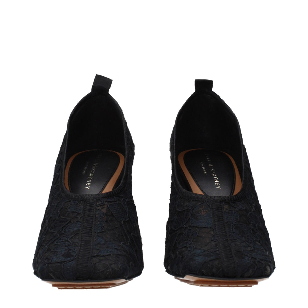 Escarpins noirs en tissu à talon haut Stella McCartney