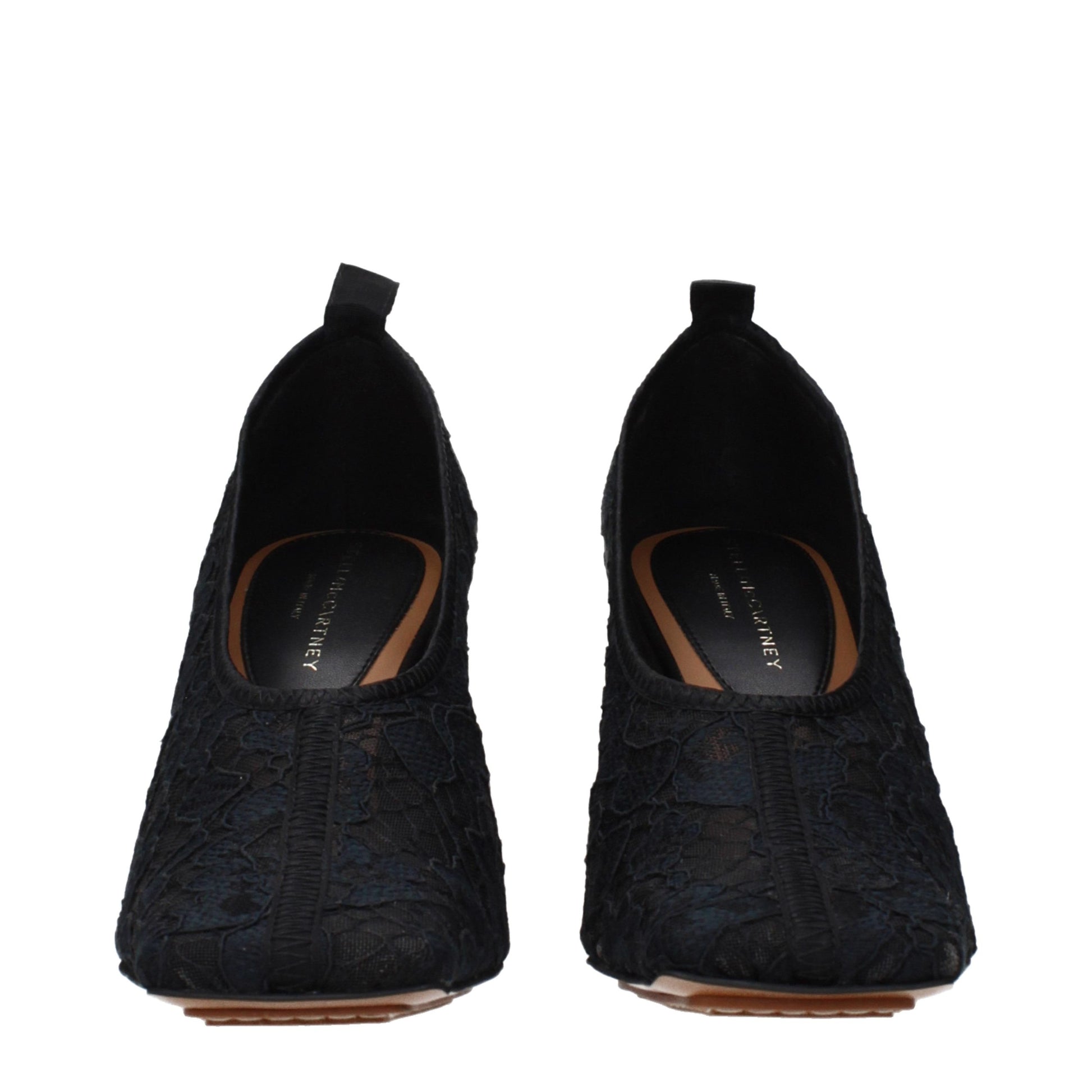 Escarpins noirs en tissu à talon haut Stella McCartney