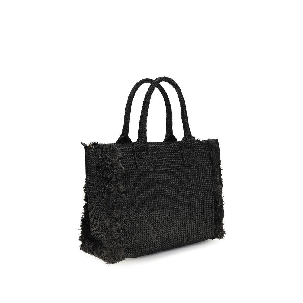 Sac à bandoulière PINKO en raphia noir