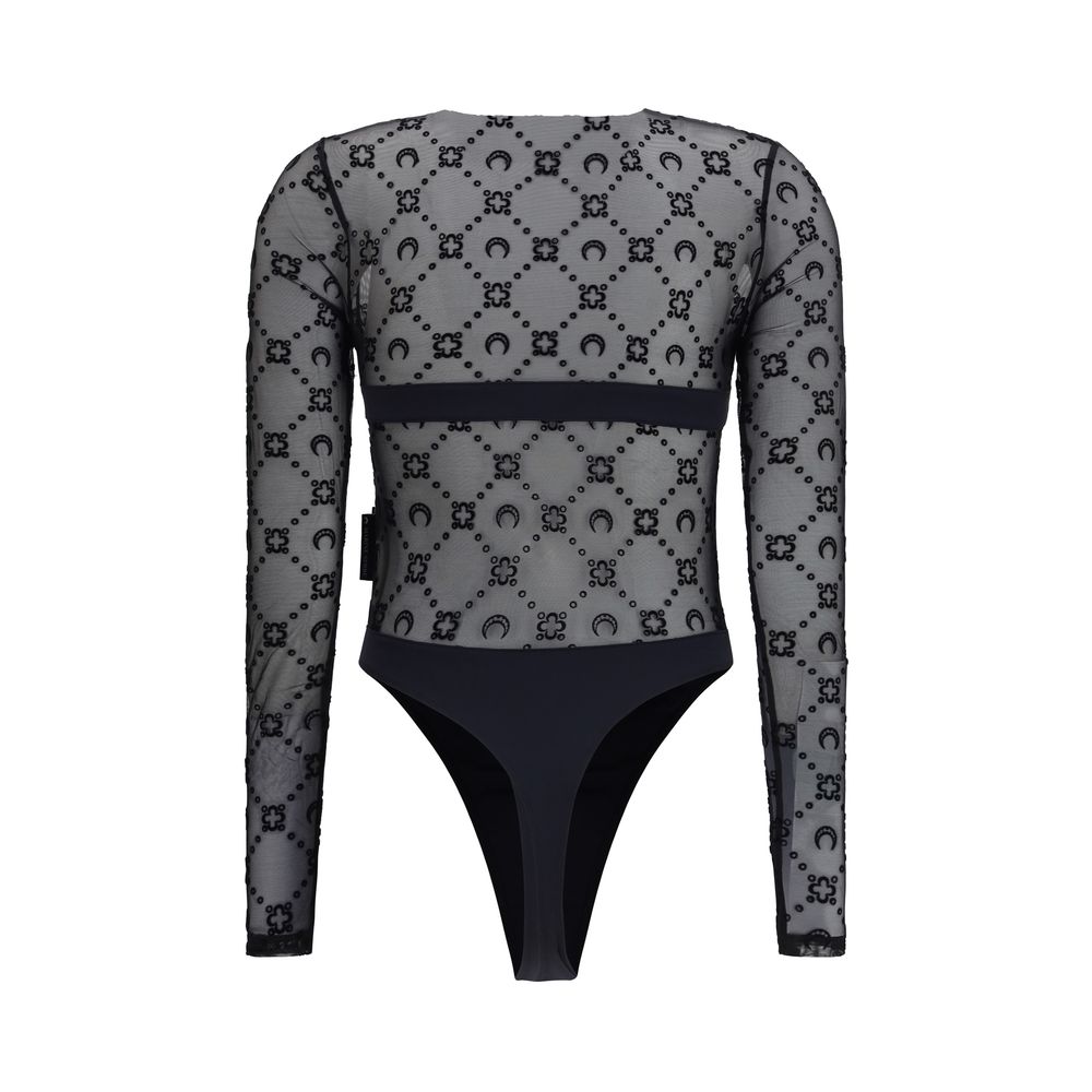 Body en polyamide noir Marine Serre