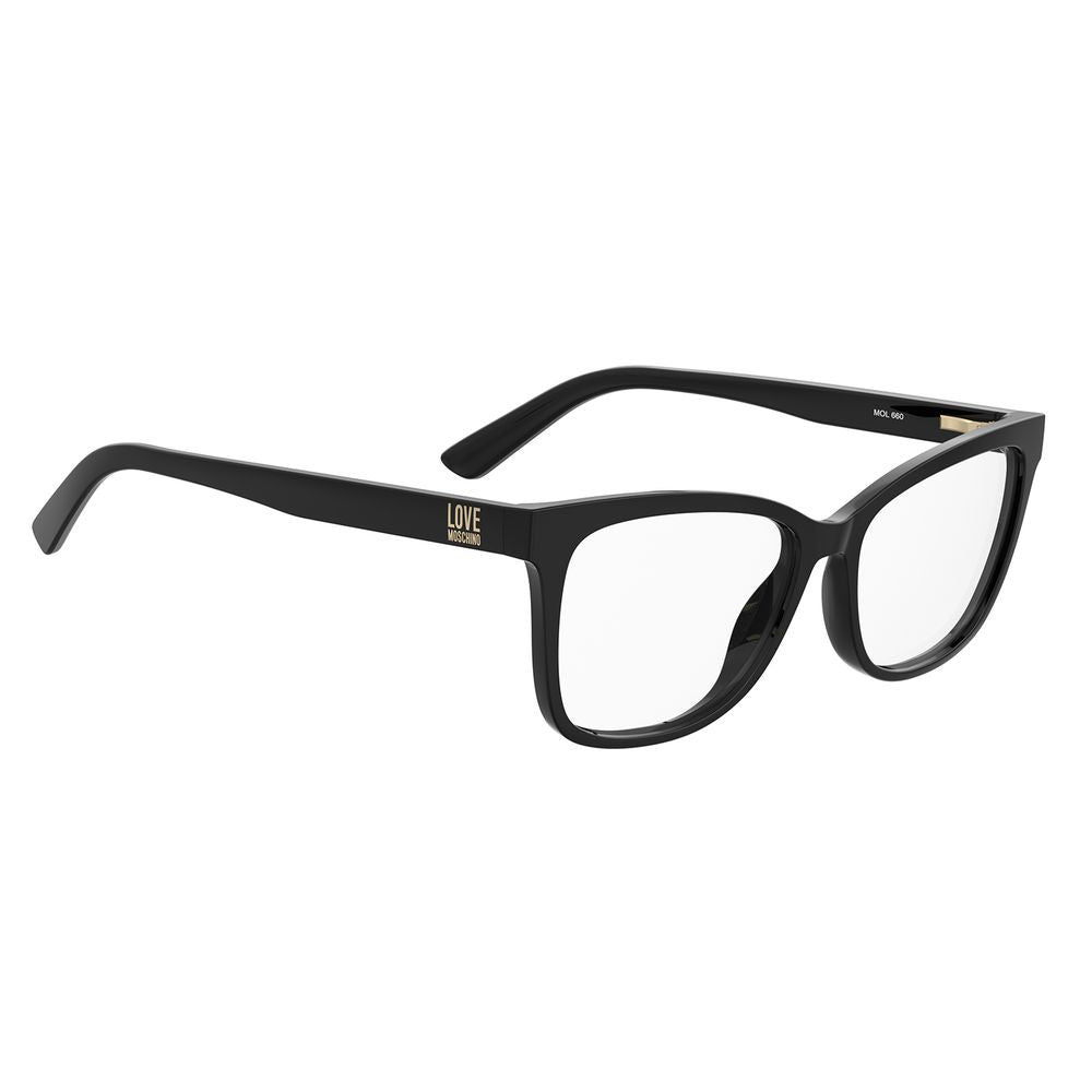 Lunettes (montures) en plastique noir Love Moschino