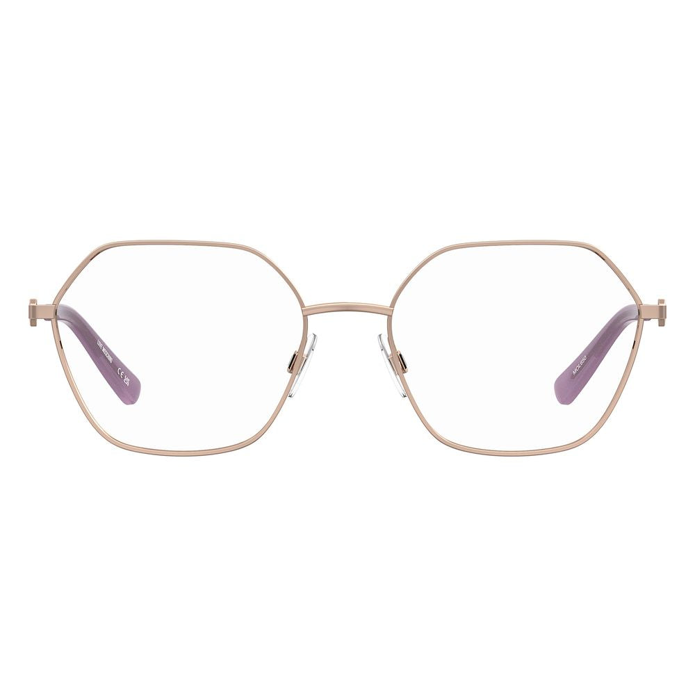 Love Moschino Lunettes en Métal Rose Doré (Monture)