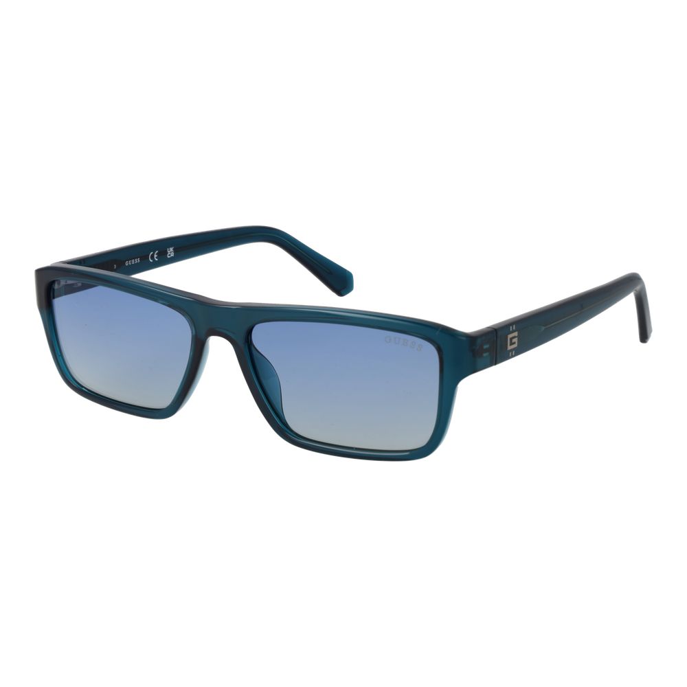 Lunettes de soleil en plastique bleu Guess