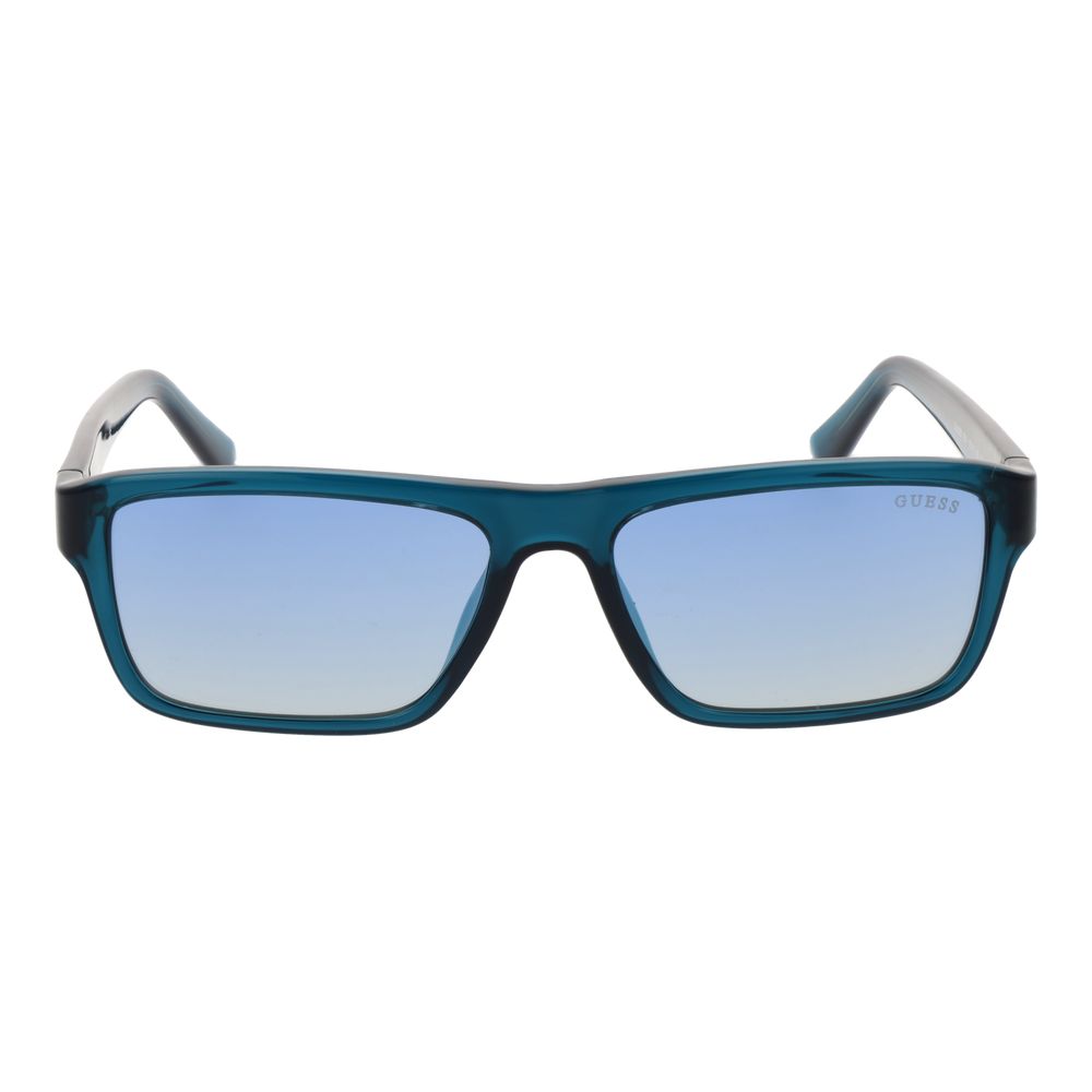 Lunettes de soleil en plastique bleu Guess
