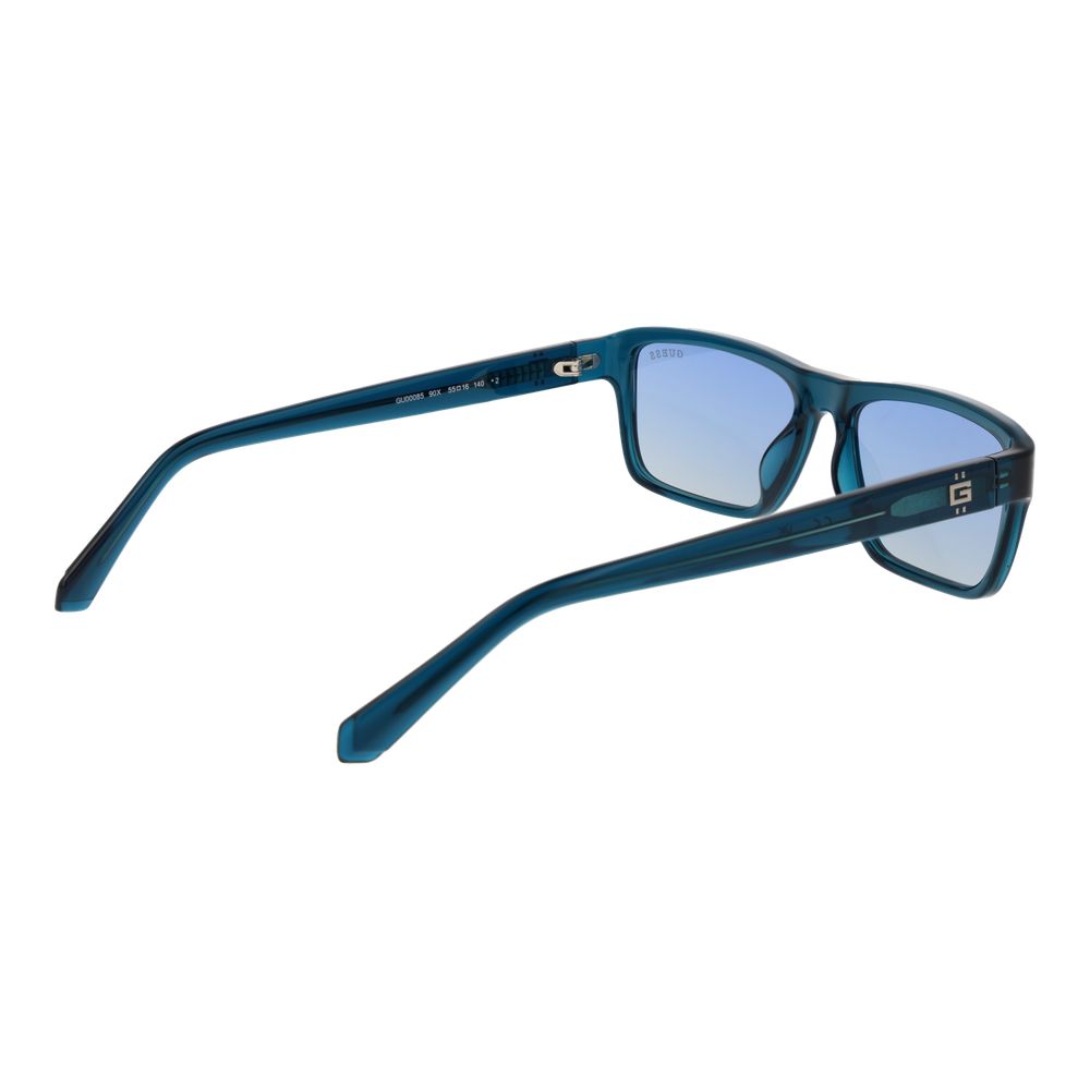 Lunettes de soleil en plastique bleu Guess